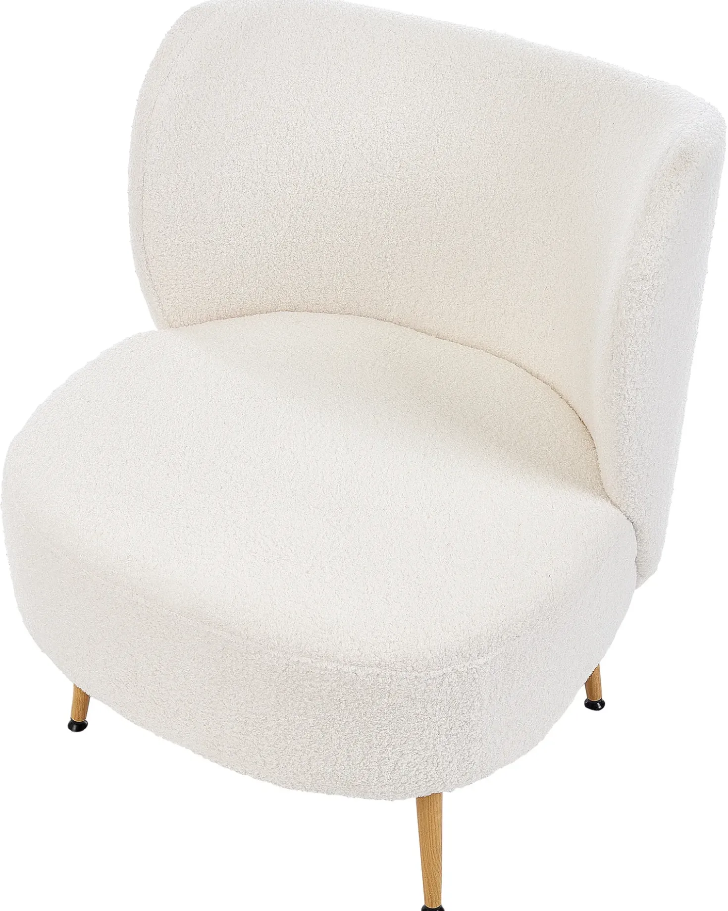 Poltrona OTSBY II con cuscino Bouclé Bianco sporco