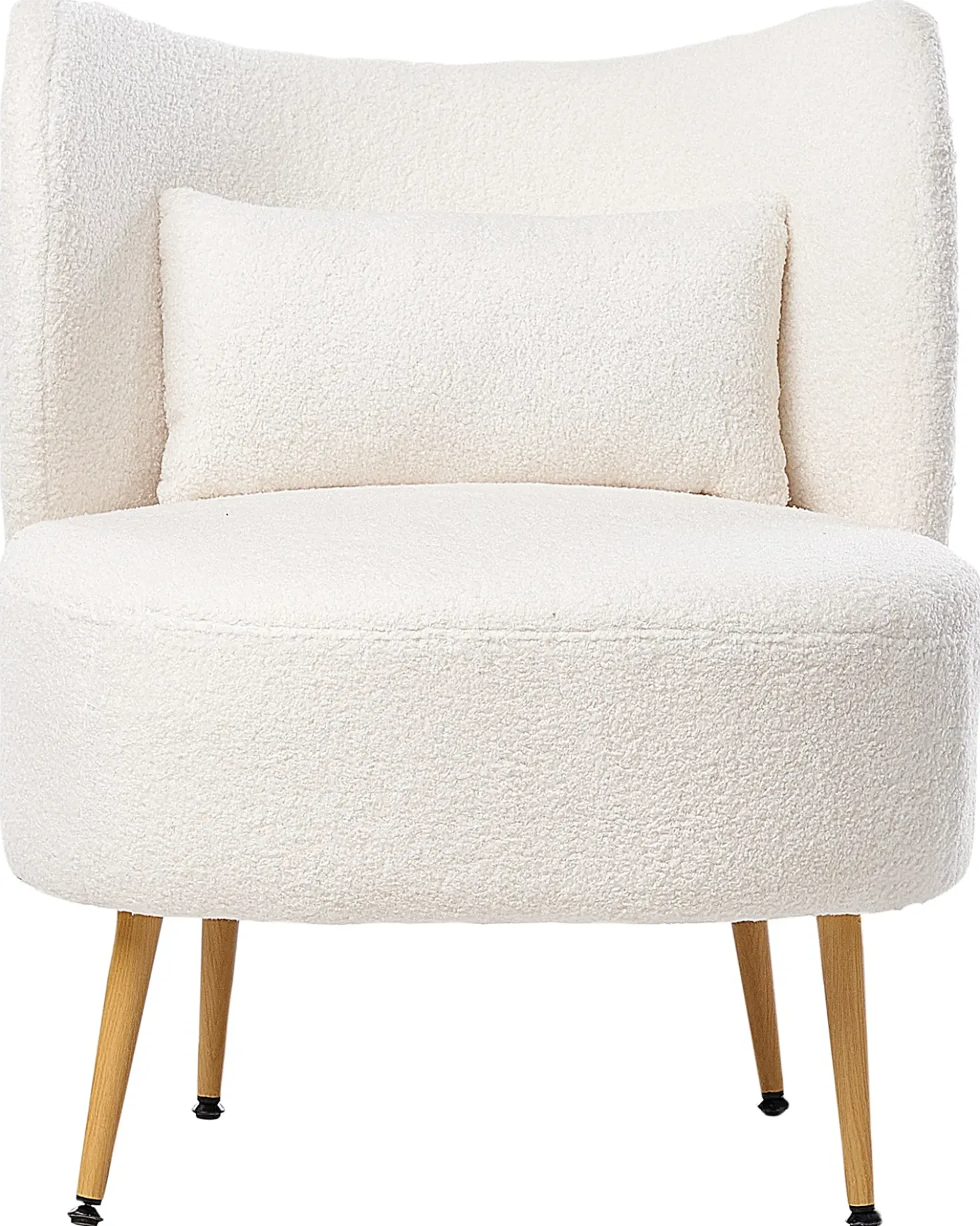 Poltrona OTSBY II con cuscino Bouclé Bianco sporco