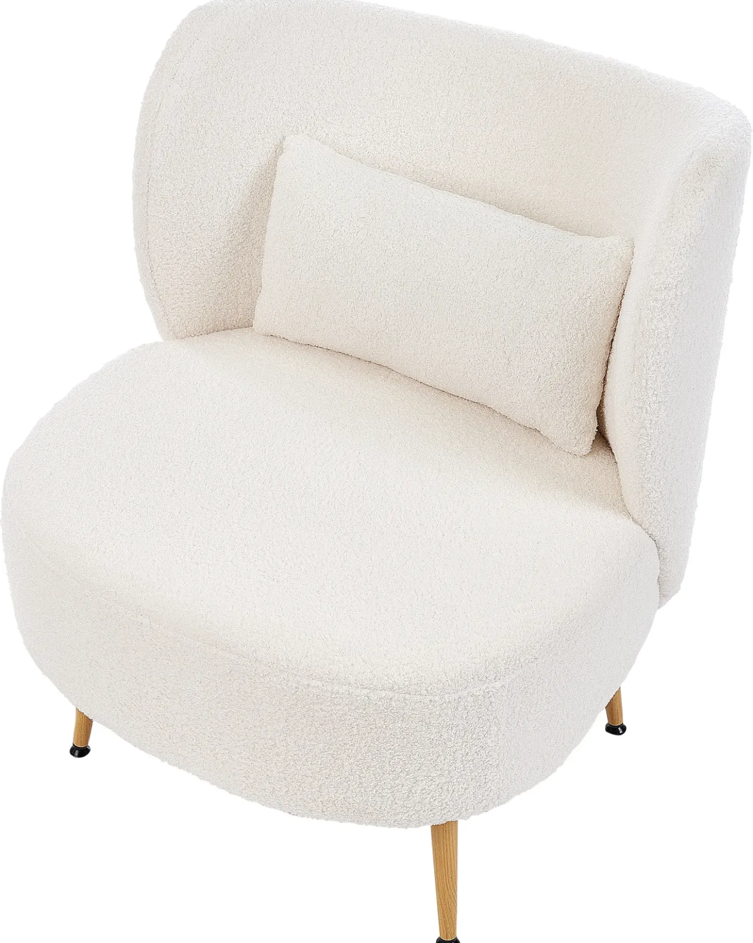 Poltrona OTSBY II con cuscino Bouclé Bianco sporco