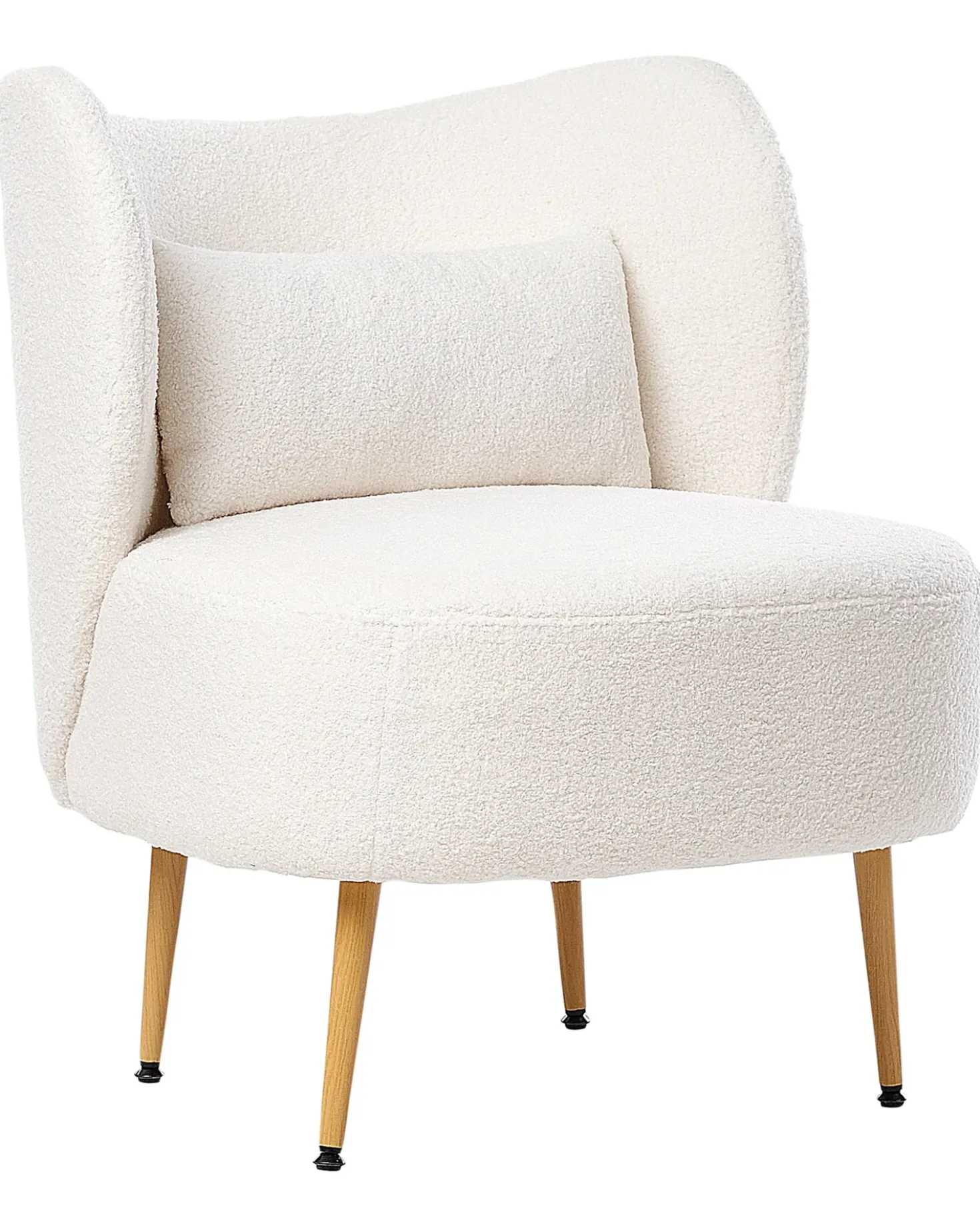 Poltrona OTSBY II con cuscino Bouclé Bianco sporco