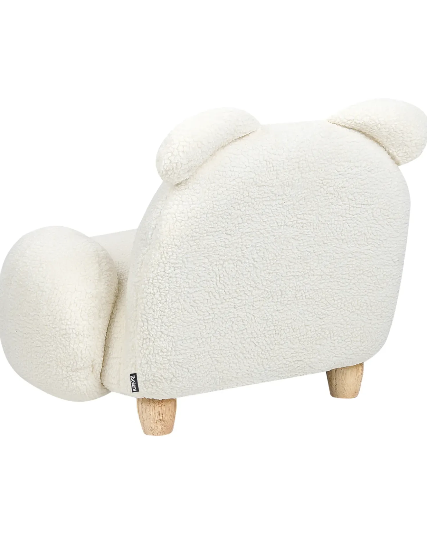 Poltrona per Bambini Coniglio KANNA Bouclé Bianco sporco