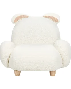 Poltrona per Bambini Coniglio KANNA Bouclé Bianco sporco
