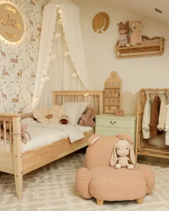 Poltrona per Bambini Coniglio KANNA Bouclé Beige