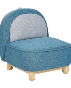 Poltrona per Bambini Dinosauro FABORG Tessuto Blu
