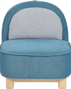 Poltrona per Bambini Dinosauro FABORG Tessuto Blu