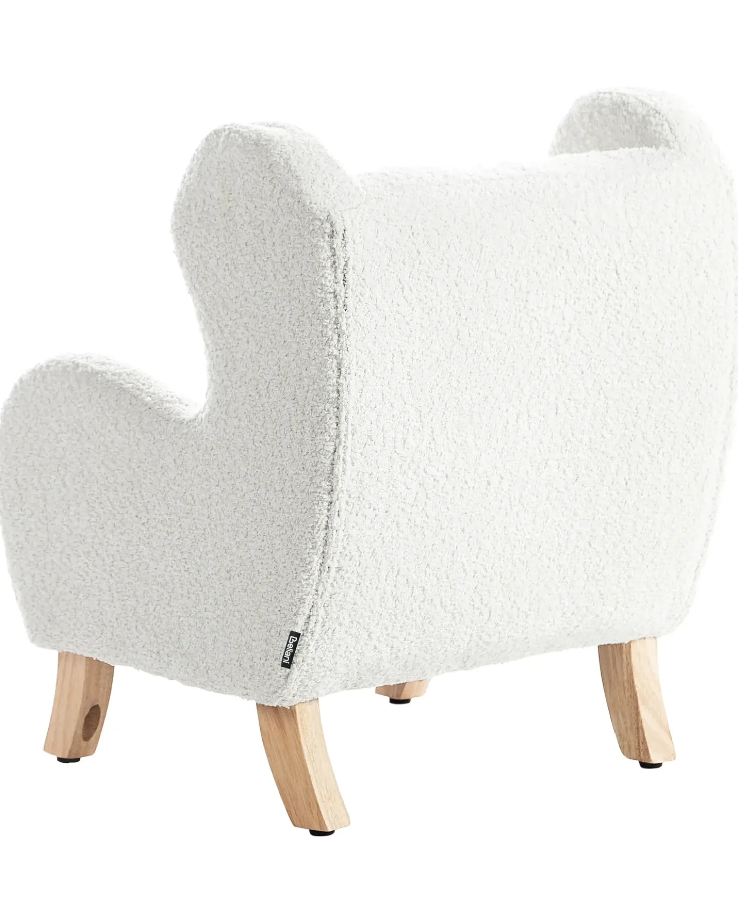 Poltrona per Bambini FARUM Bouclé Bianco sporco