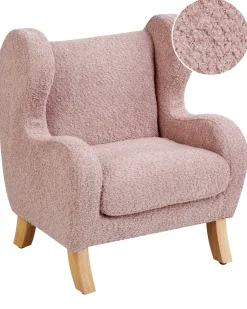 Poltrona per Bambini FARUM Bouclé Rosa