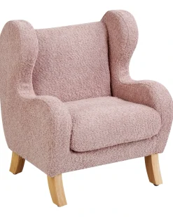 Poltrona per Bambini FARUM Bouclé Rosa
