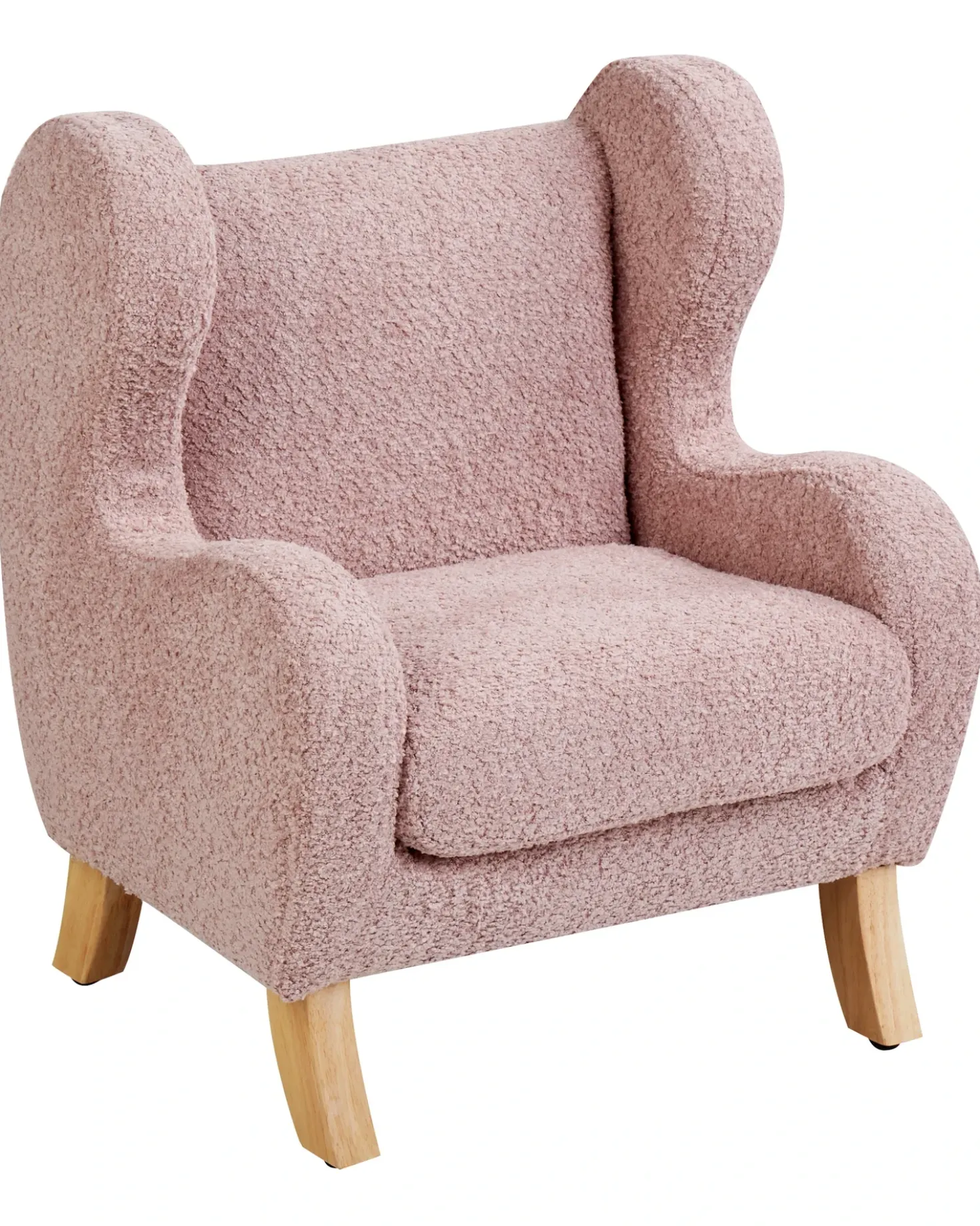 Poltrona per Bambini FARUM Bouclé Rosa