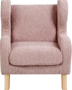 Poltrona per Bambini FARUM Bouclé Rosa