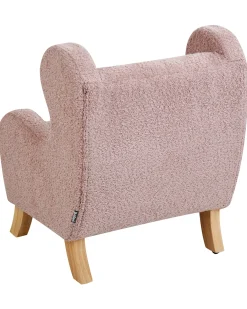 Poltrona per Bambini FARUM Bouclé Rosa