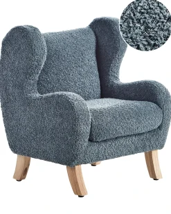 Poltrona per Bambini FARUM Bouclé Blu scuro