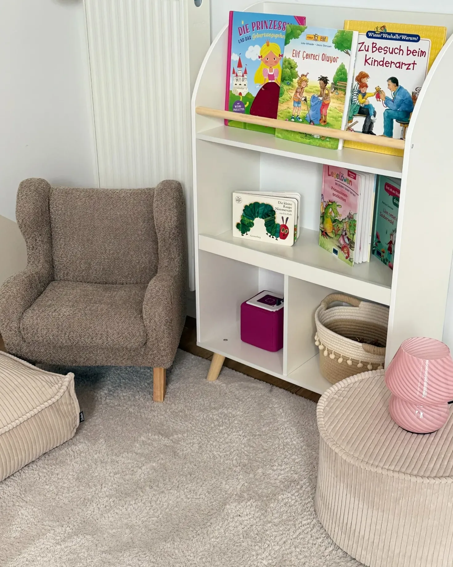 Poltrona per Bambini FARUM Bouclé Tortora