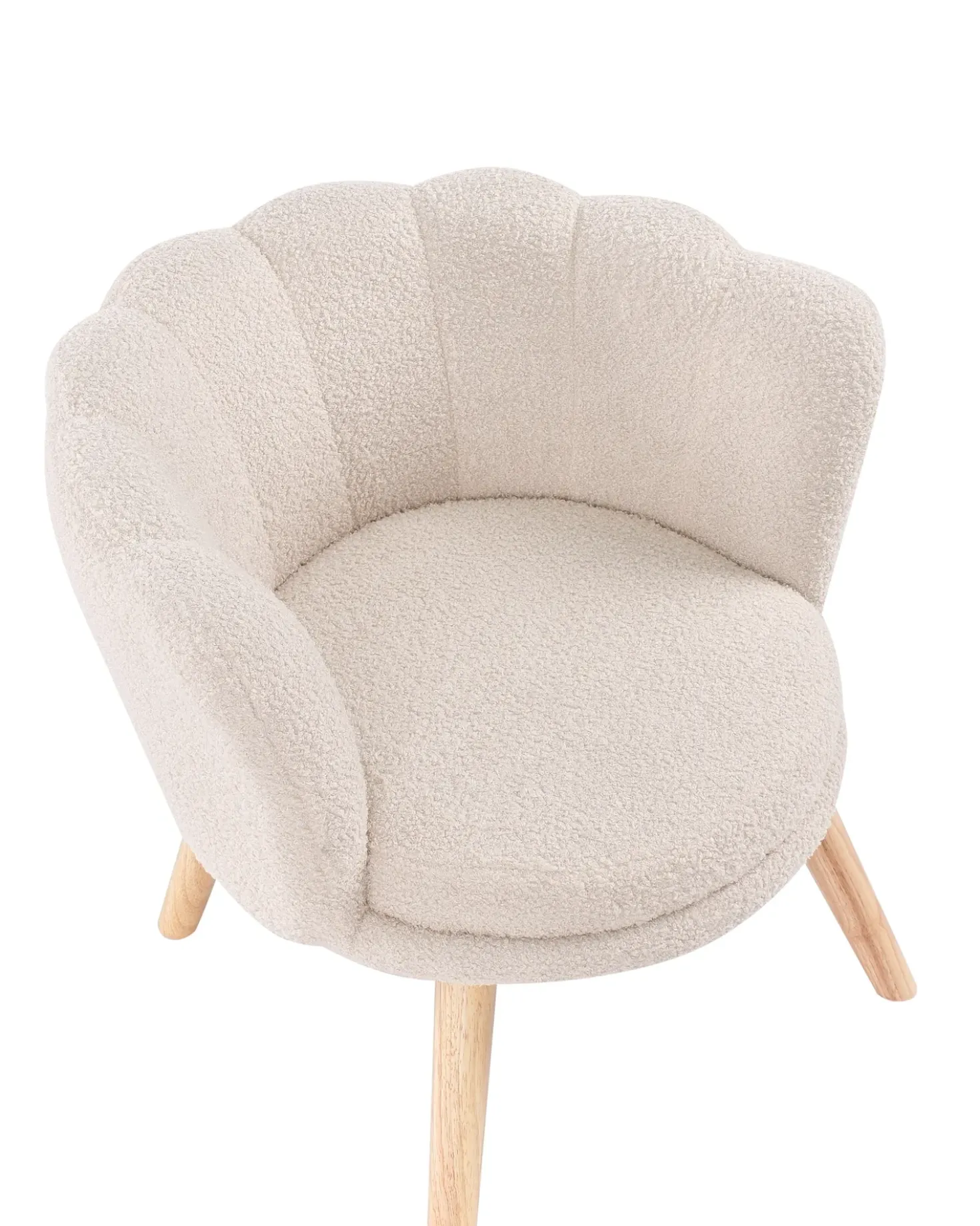 Poltrona per Bambini HALBY Bouclé Beige chiaro