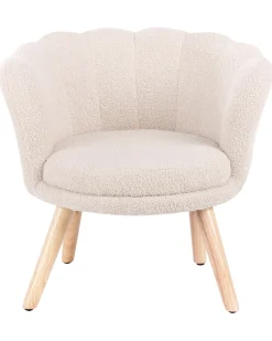 Poltrona per Bambini HALBY Bouclé Beige chiaro