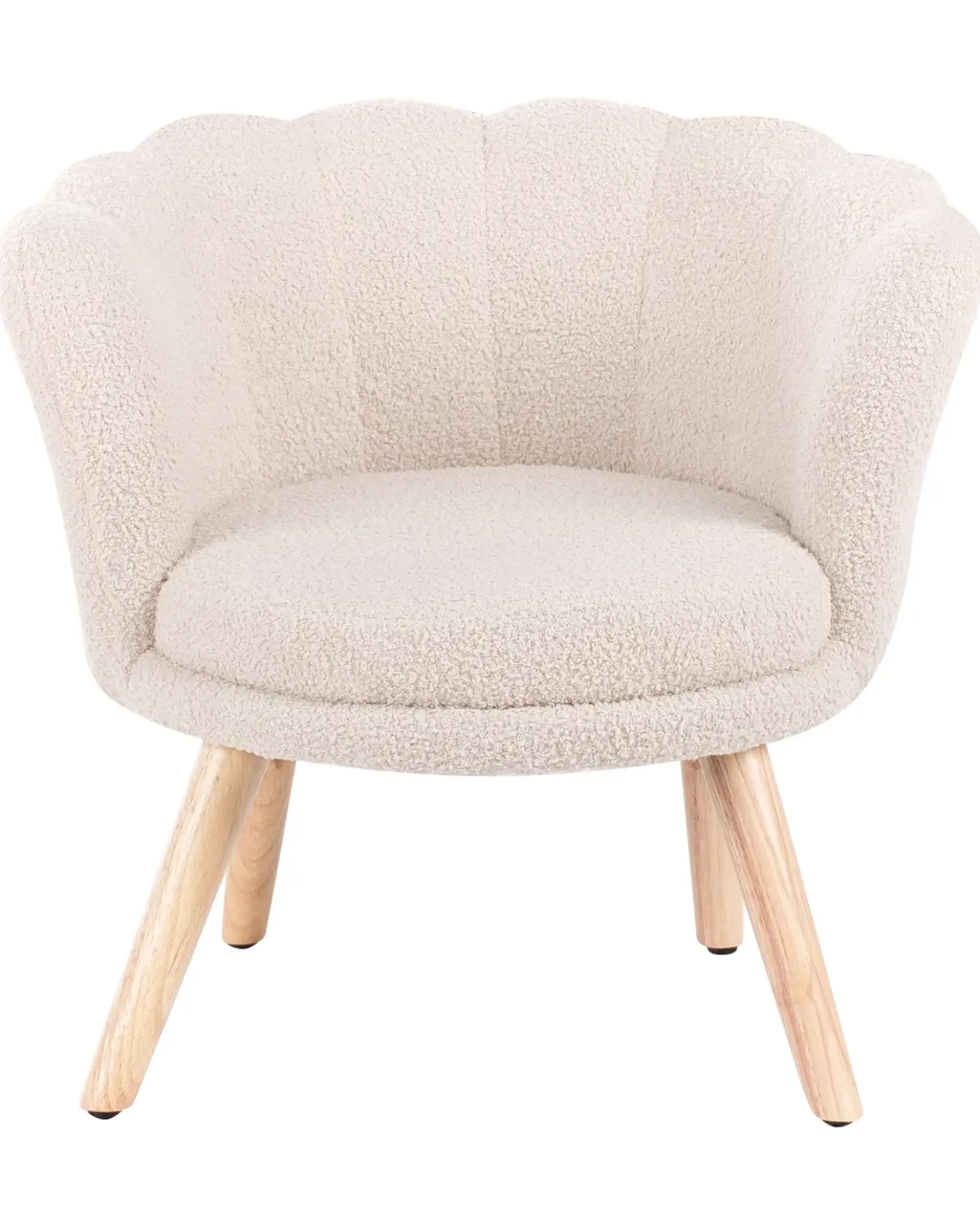 Poltrona per Bambini HALBY Bouclé Beige chiaro