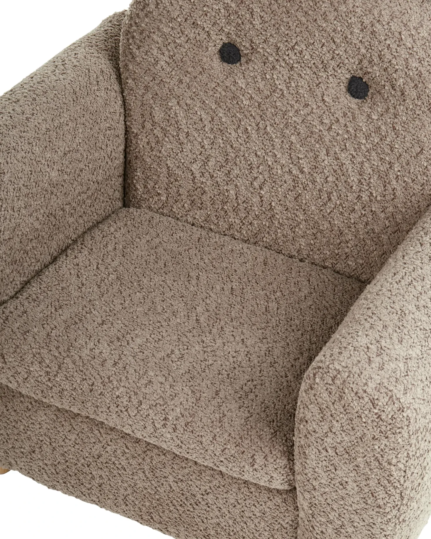 Poltrona per Bambini Ippopotamo MARIBO Bouclé Marrone