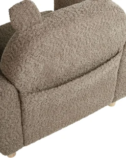 Poltrona per Bambini Ippopotamo MARIBO Bouclé Marrone