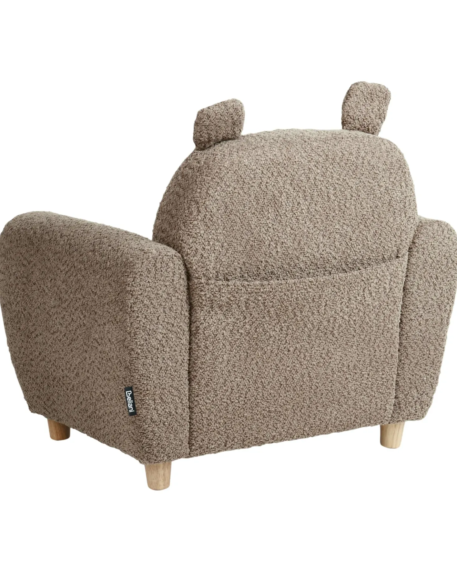 Poltrona per Bambini Ippopotamo MARIBO Bouclé Marrone