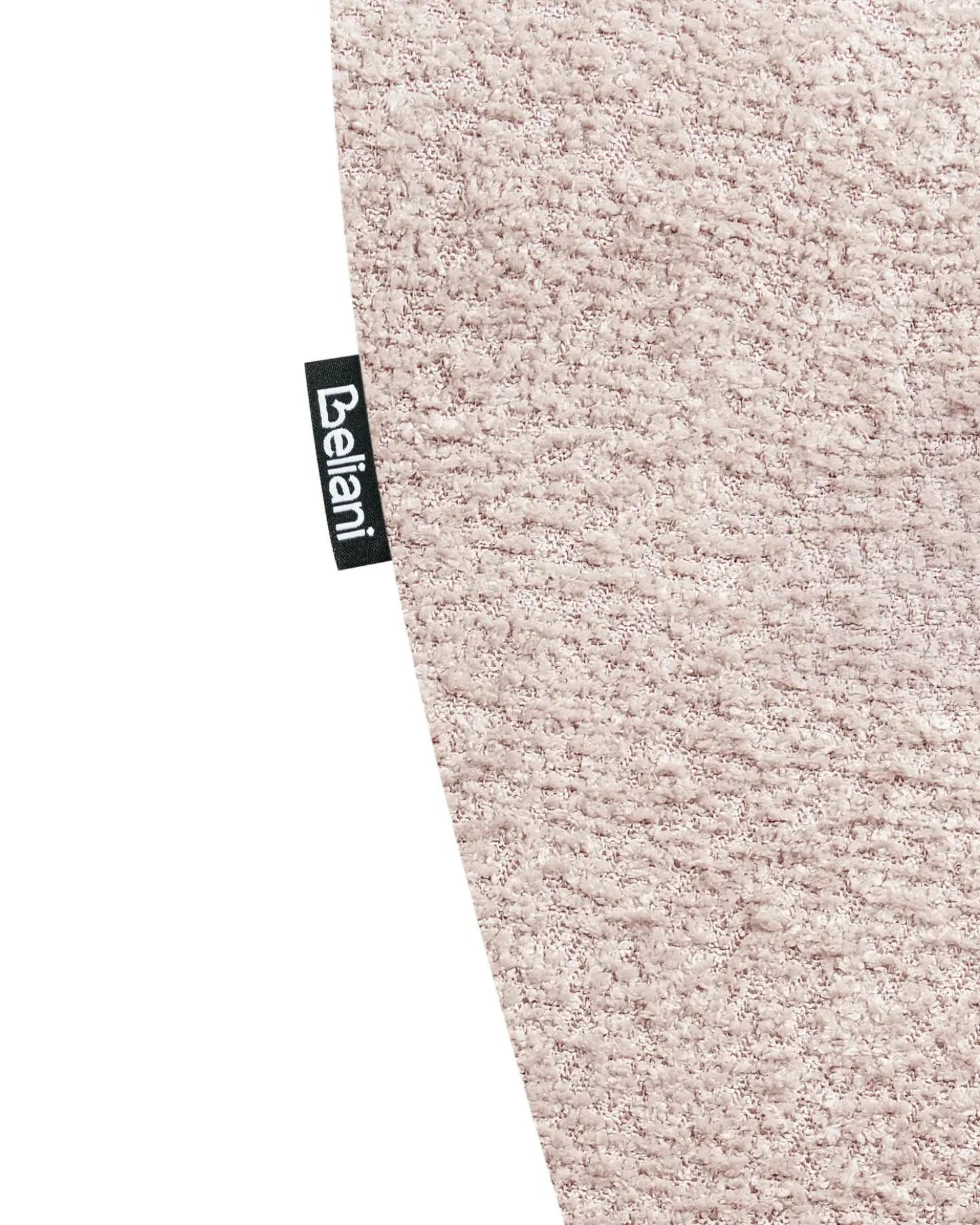 Poltrona per Bambini Ippopotamo MARIBO Bouclé Rosa pastello