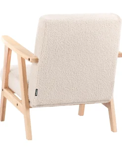 Poltrona per Bambini LINDE Bouclé Beige chiaro