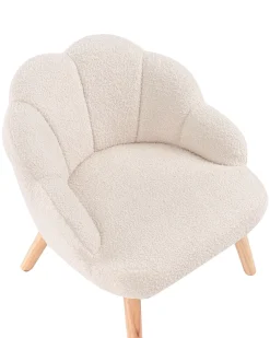 Poltrona per Bambini MILAND Bouclé Beige chiaro