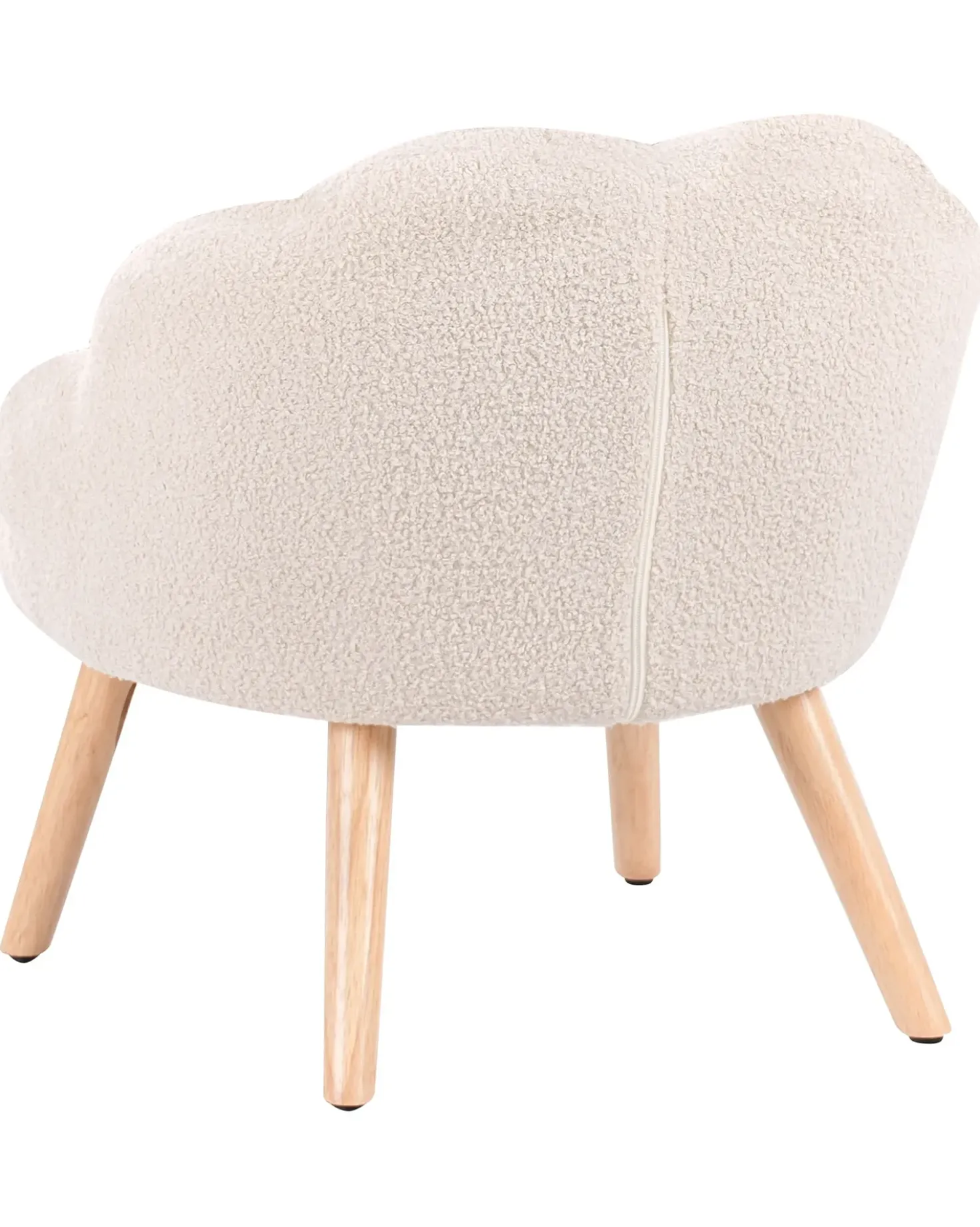 Poltrona per Bambini MILAND Bouclé Beige chiaro