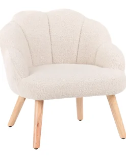 Poltrona per Bambini MILAND Bouclé Beige chiaro