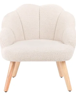 Poltrona per Bambini MILAND Bouclé Beige chiaro