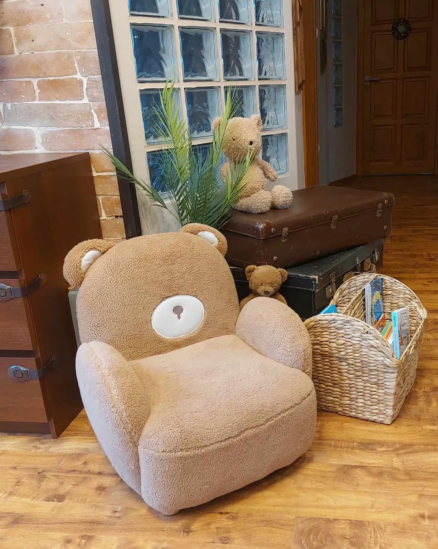 Poltrona per Bambini Orsacchiotto BOO Bouclé Marrone