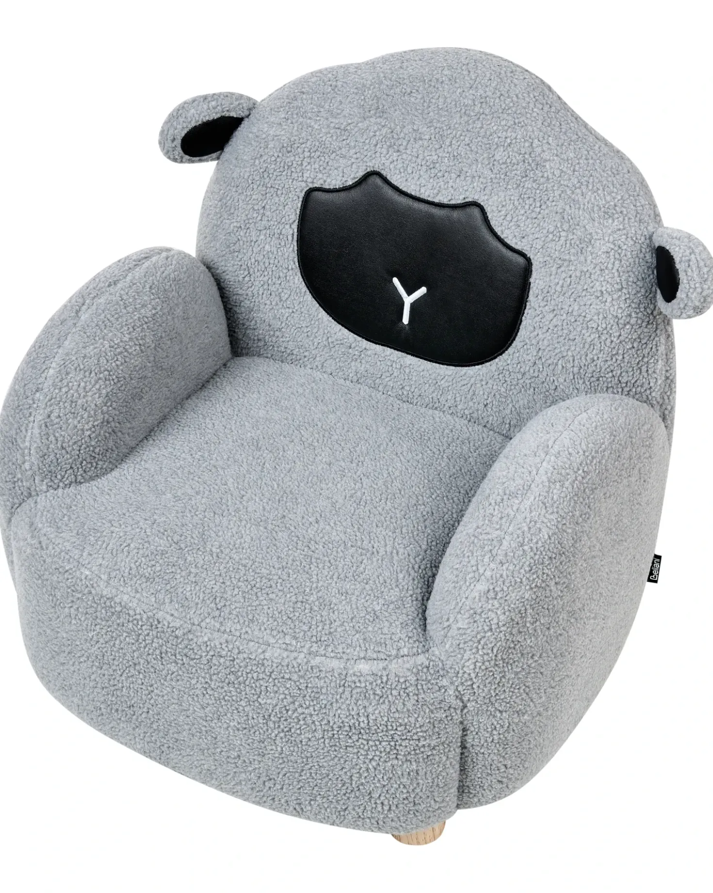 Poltrona per Bambini Pecora ULA Bouclé Grigio