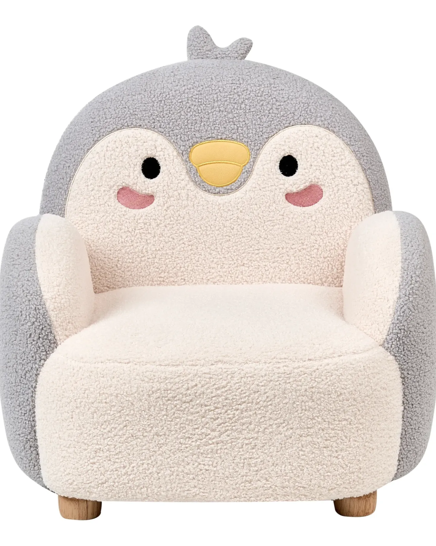 Poltrona per Bambini Pinguino FYN Bouclé Grigio