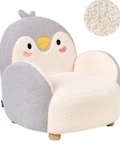 Poltrona per Bambini Pinguino FYN Bouclé Grigio