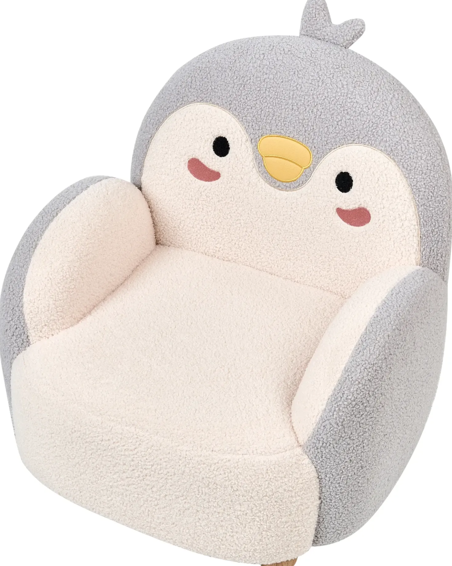 Poltrona per Bambini Pinguino FYN Bouclé Grigio