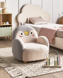 Poltrona per Bambini Pinguino FYN Bouclé Grigio
