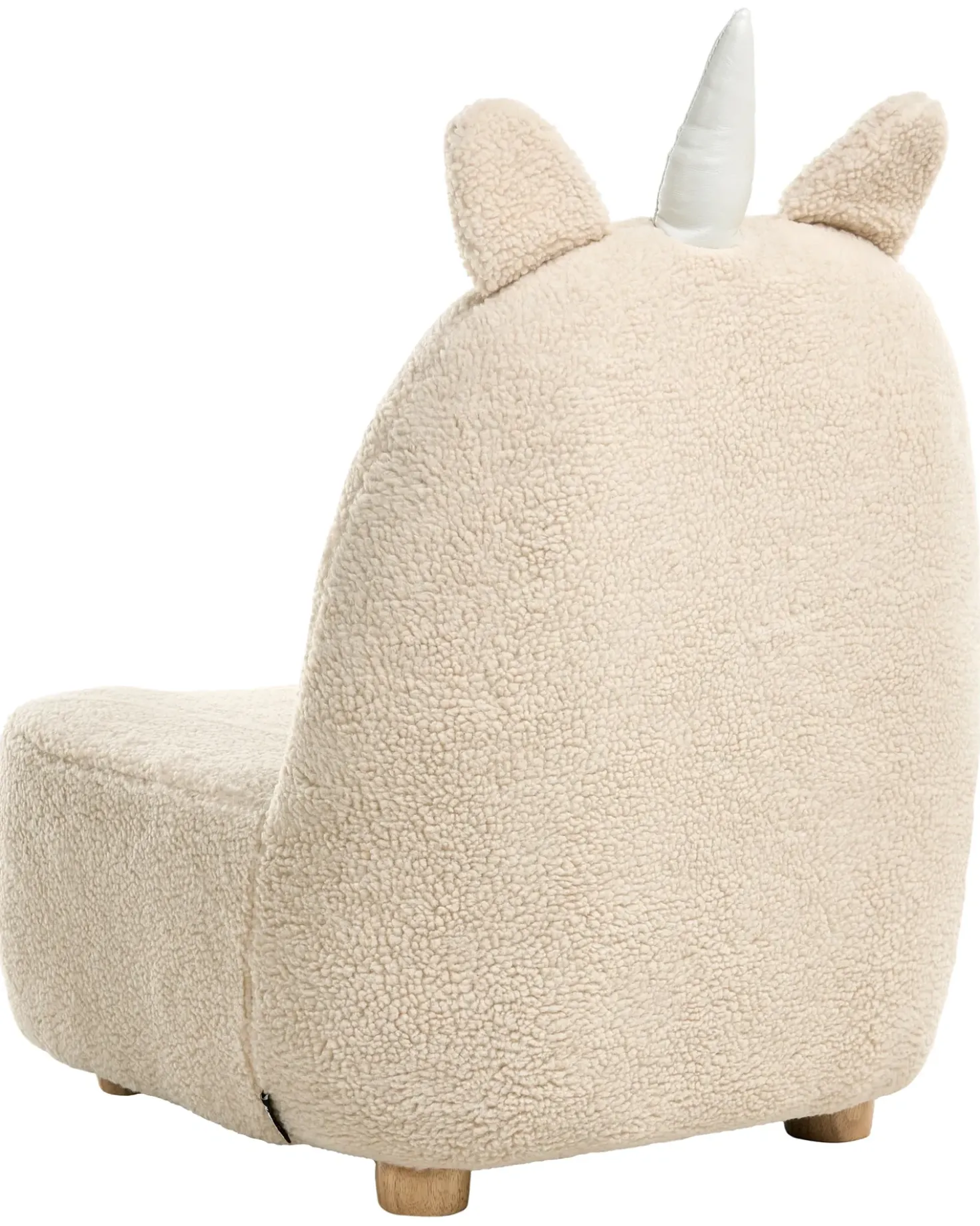 Poltrona per Bambini Unicorno LULEA Bouclé Beige chiaro