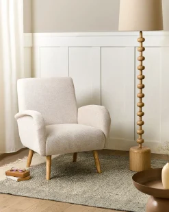 Poltrona PLASSEN Tessuto Beige chiaro