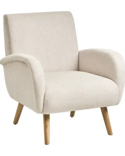 Poltrona PLASSEN Tessuto Beige chiaro