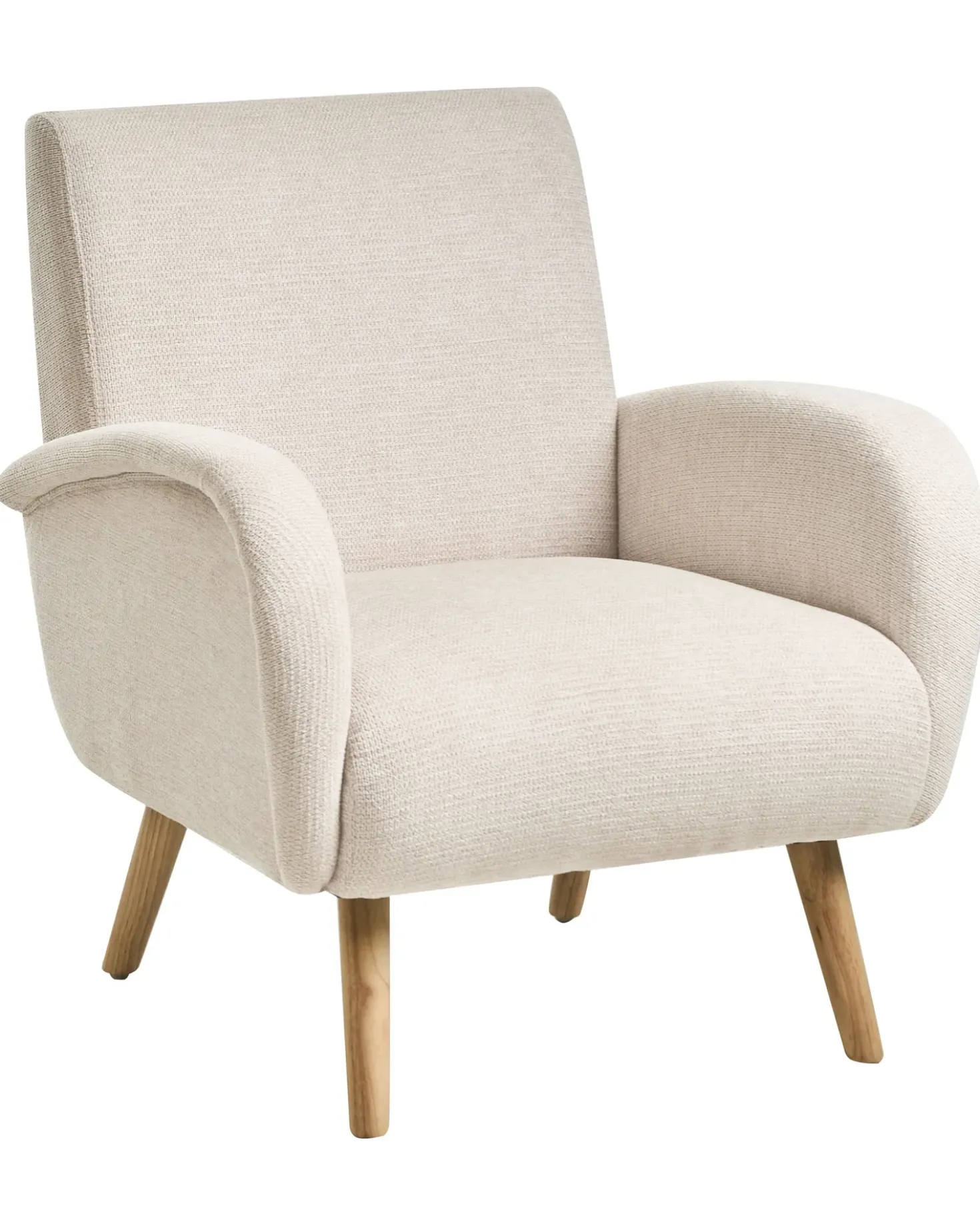 Poltrona PLASSEN Tessuto Beige chiaro