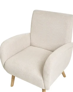 Poltrona PLASSEN Tessuto Beige chiaro
