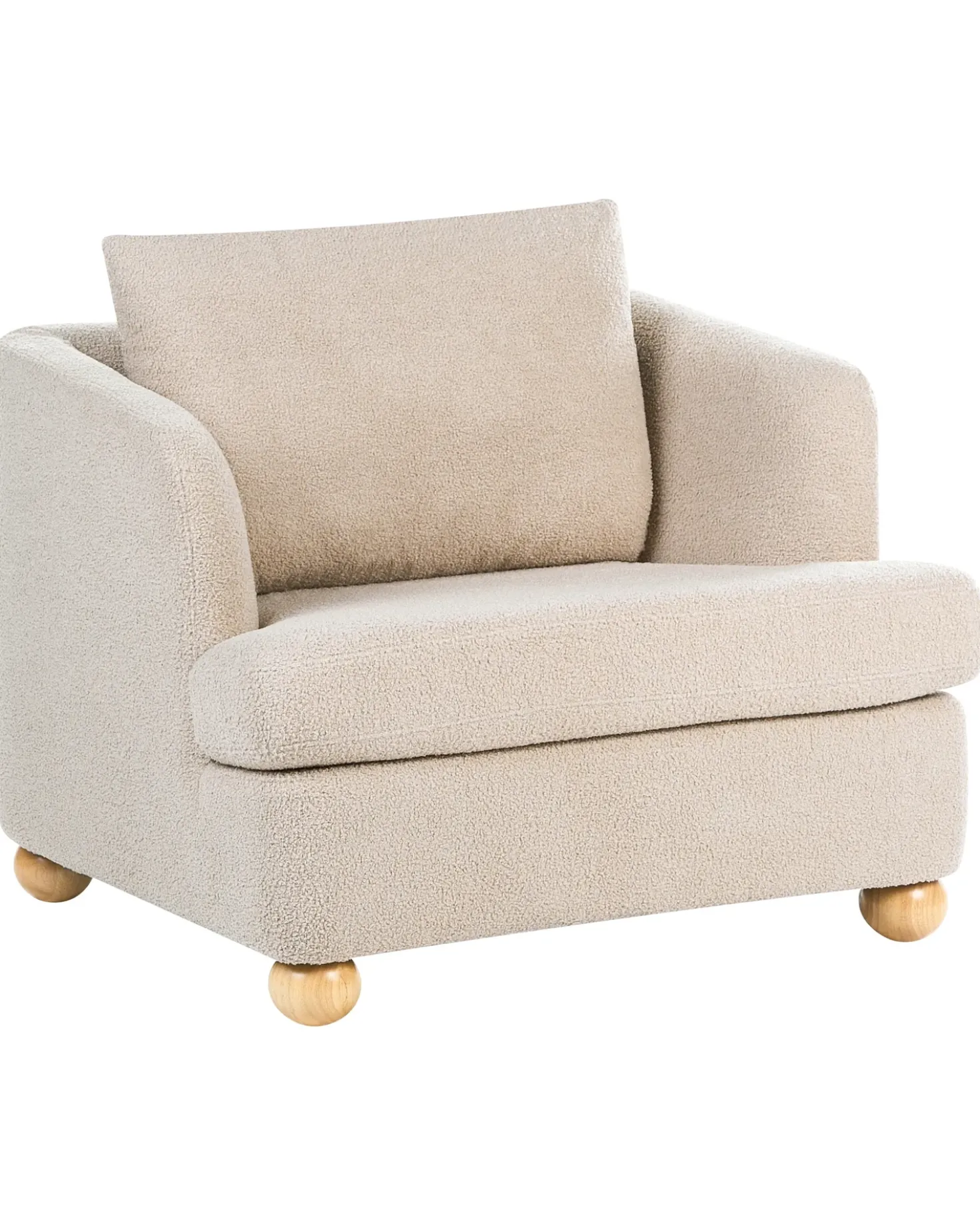 Poltrona RATTVIK Bouclé Beige