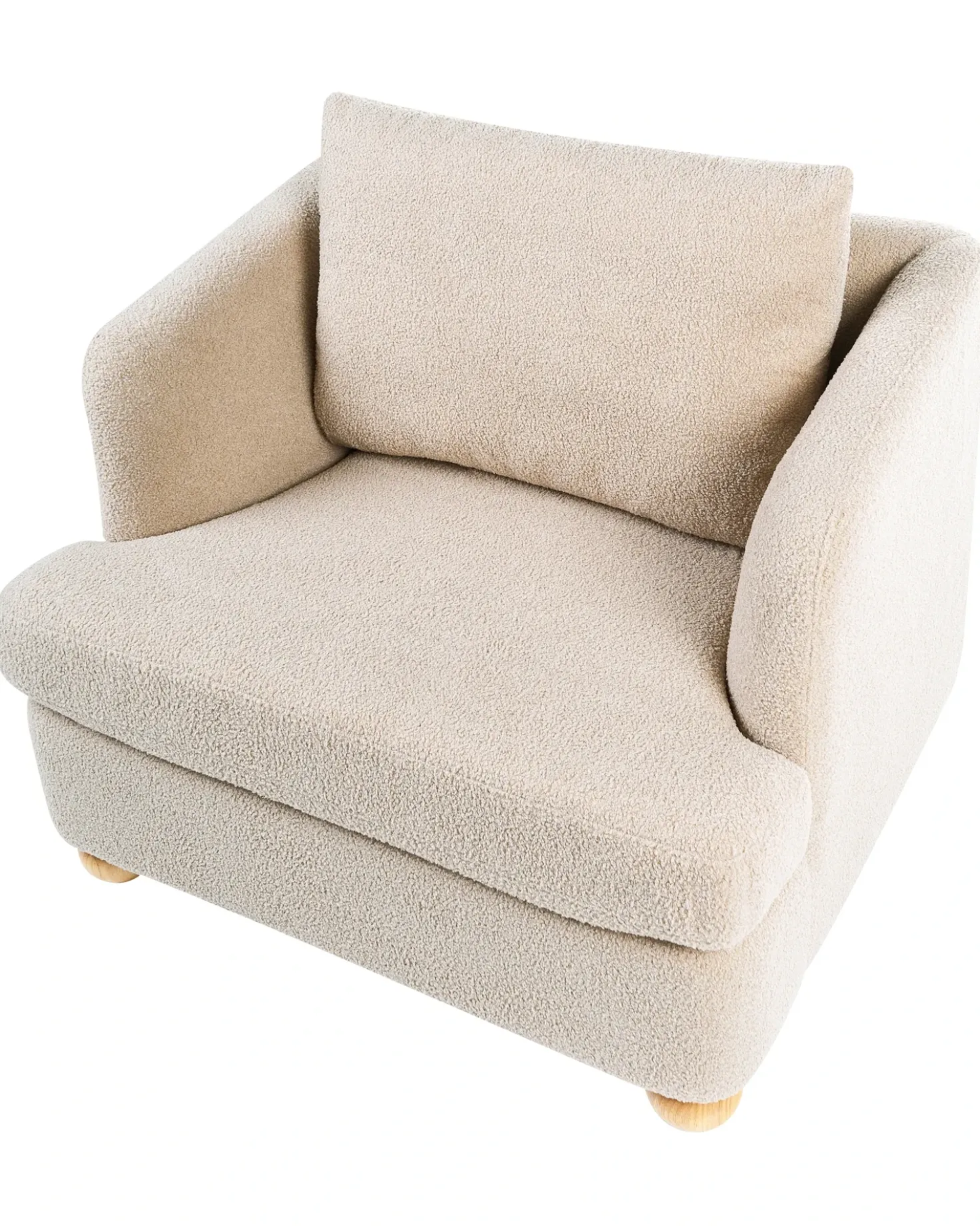 Poltrona RATTVIK Bouclé Beige