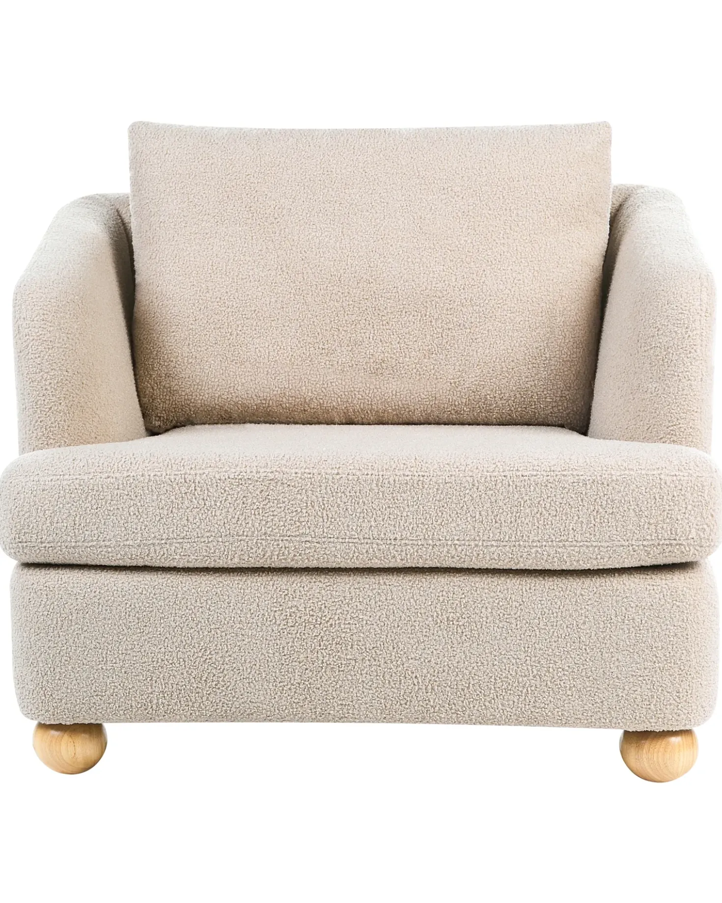 Poltrona RATTVIK Bouclé Beige