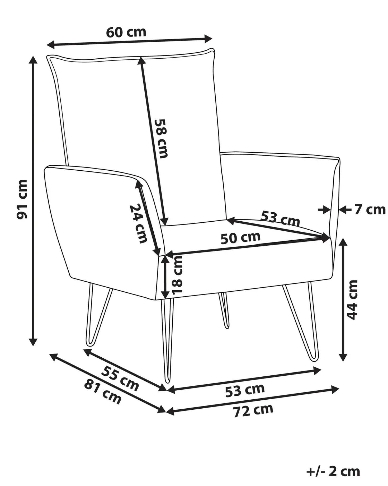 Poltrona RIBE Tessuto Bianco