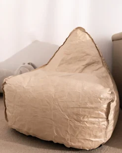 Poltrona sacco 200 L DROP 63 cm 75 cm Beige chiaro