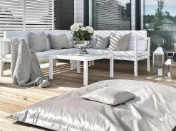 Poltrona sacco 600 L FUZZY 180 cm 230 cm Argento