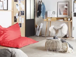 Poltrona sacco 300 L FUZZY 140 cm 180 cm Rosso