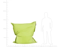 Poltrona sacco 300 L FUZZY 140 cm 180 cm Verde lime