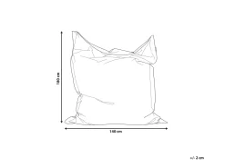 Poltrona sacco 300 L FUZZY 140 cm 180 cm Marrone