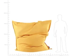 Poltrona sacco 600 L FUZZY 180 cm 230 cm Giallo
